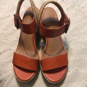 Rust orange sandals